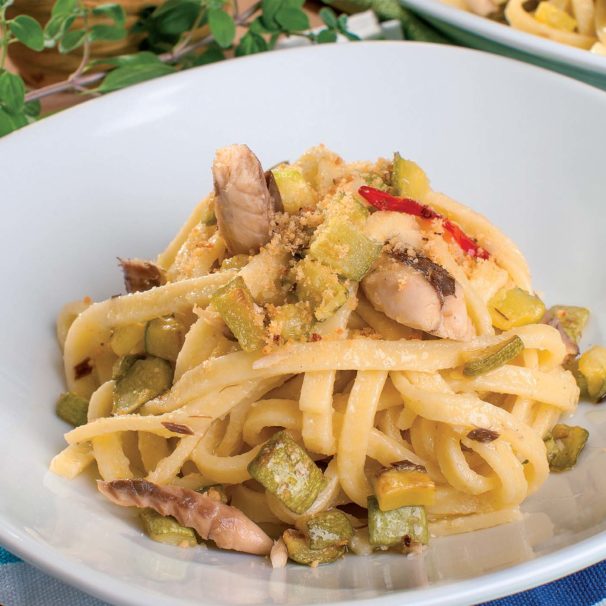 Cucinare Italy - troccoli with zucchini and mackerel