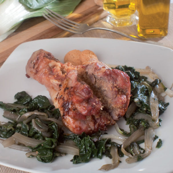 Cucinare Italy - turkey leg with chard